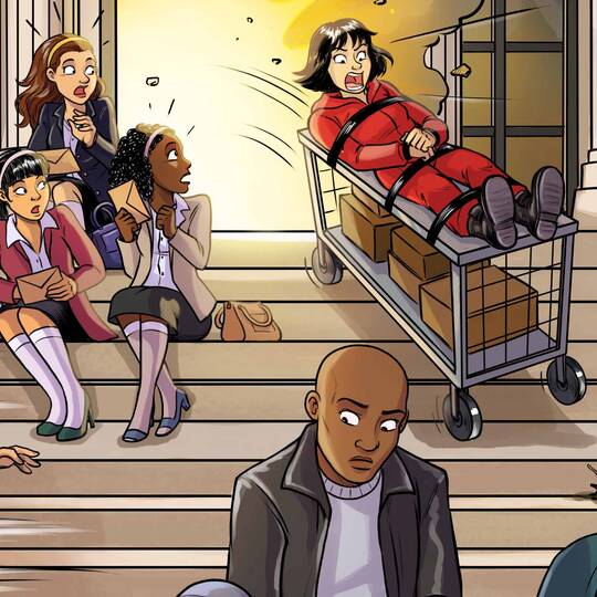 Quiz 10 TV shows to find Stairs , avec Scooby Doo, Where Are You!, Money Heist, The Big Bang Theory.