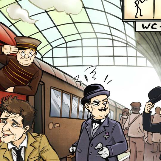 Quiz 10 TV shows to find Train station , avec DuckTales, Death Note, The Benny Hill Show.