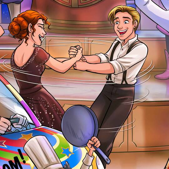 Quiz 10 movies to find Ball , avec Wonder Woman, Titanic, Cinderella.