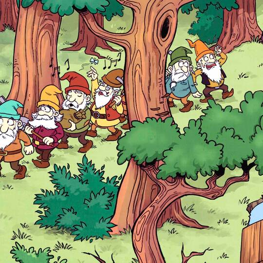 Quiz 10 films à trouver Dans les bois , avec Blanche-Neige et les sept nains, Indiana Jones et le temple maudit, Jurassic World.